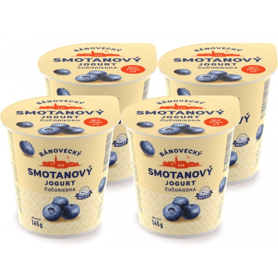 Bánovecký smotanový jogurt 4x145g
