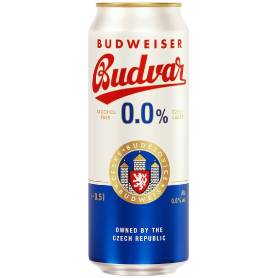 Budvar 0,0% 0,5l plech