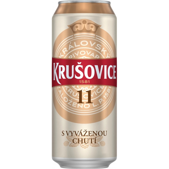 Krušovice 11° 0,5l plech
