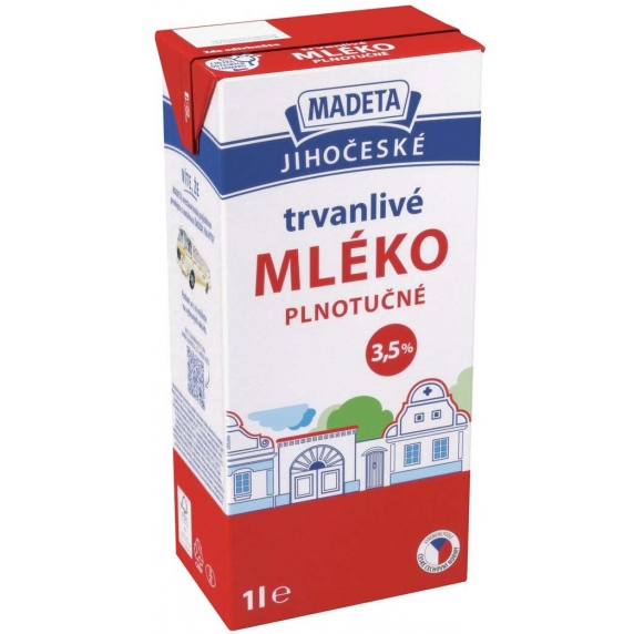 Madeta mlieko trvanlivé 3,5% 1l