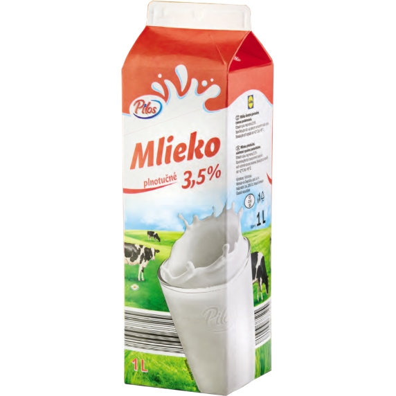 Pilos mlieko čerstvé 3,5% 1l TP