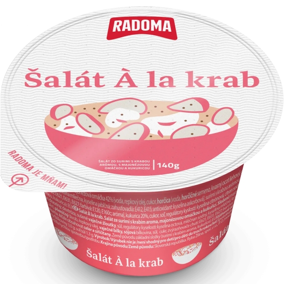 RADOMA Šalát À la krab 140g