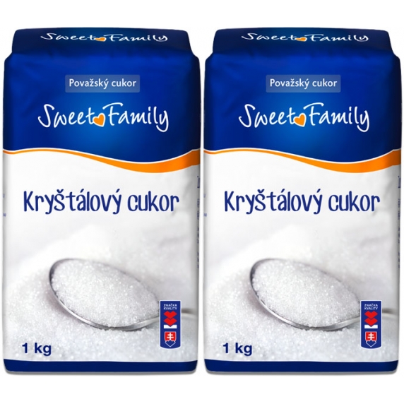 Sweet Family cukor kryštálový 2x1kg