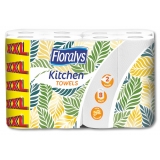 Floralys 2vrst. 8ks kuchynské utierky