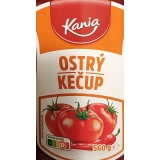 Kania kečup ostrý 560g