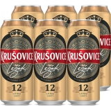 Krušovice 12° 6x0,5l plech