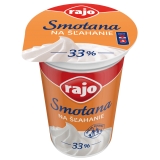 Rajo smotana na šľahanie 33% 180ml